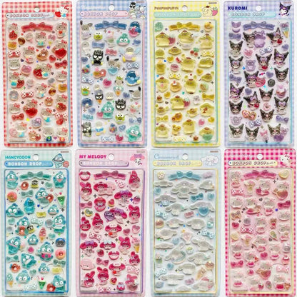 Sanrio｜Gingham Bonbon Drop Seal 3D Sticker｜95×170×5mm approx.