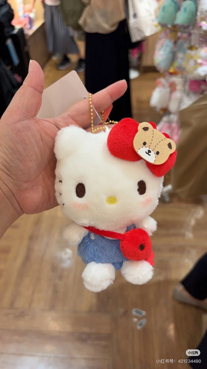 Hello kitty｜Friend Coordination Mascot Holder /Plush Keychain｜9.5×6.5×13cm approx.