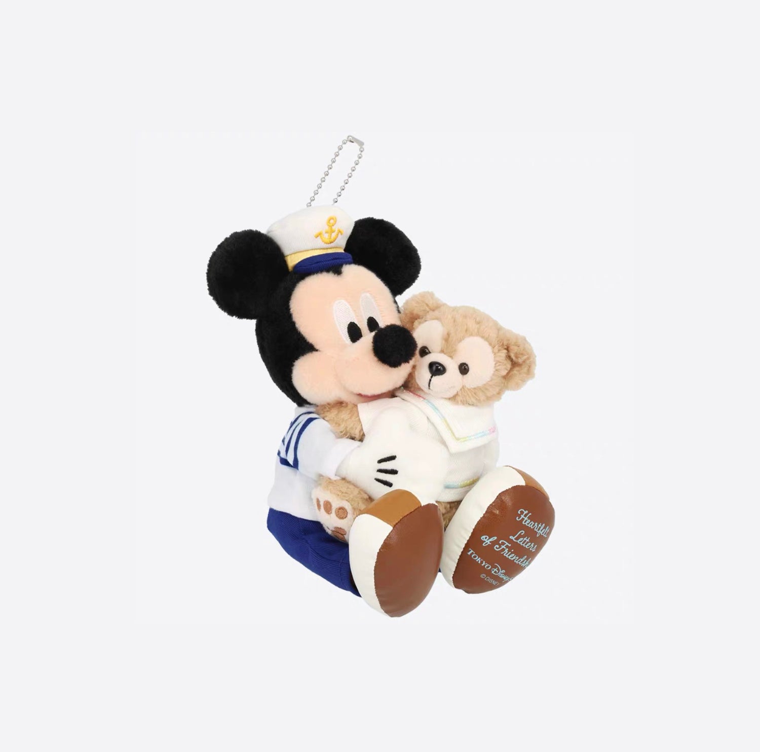 Disney｜Duffy and Friends Heartfelt Letters of Friendship Mickey Mouse &amp; Duffy Mascot Holder /Plush Keychain