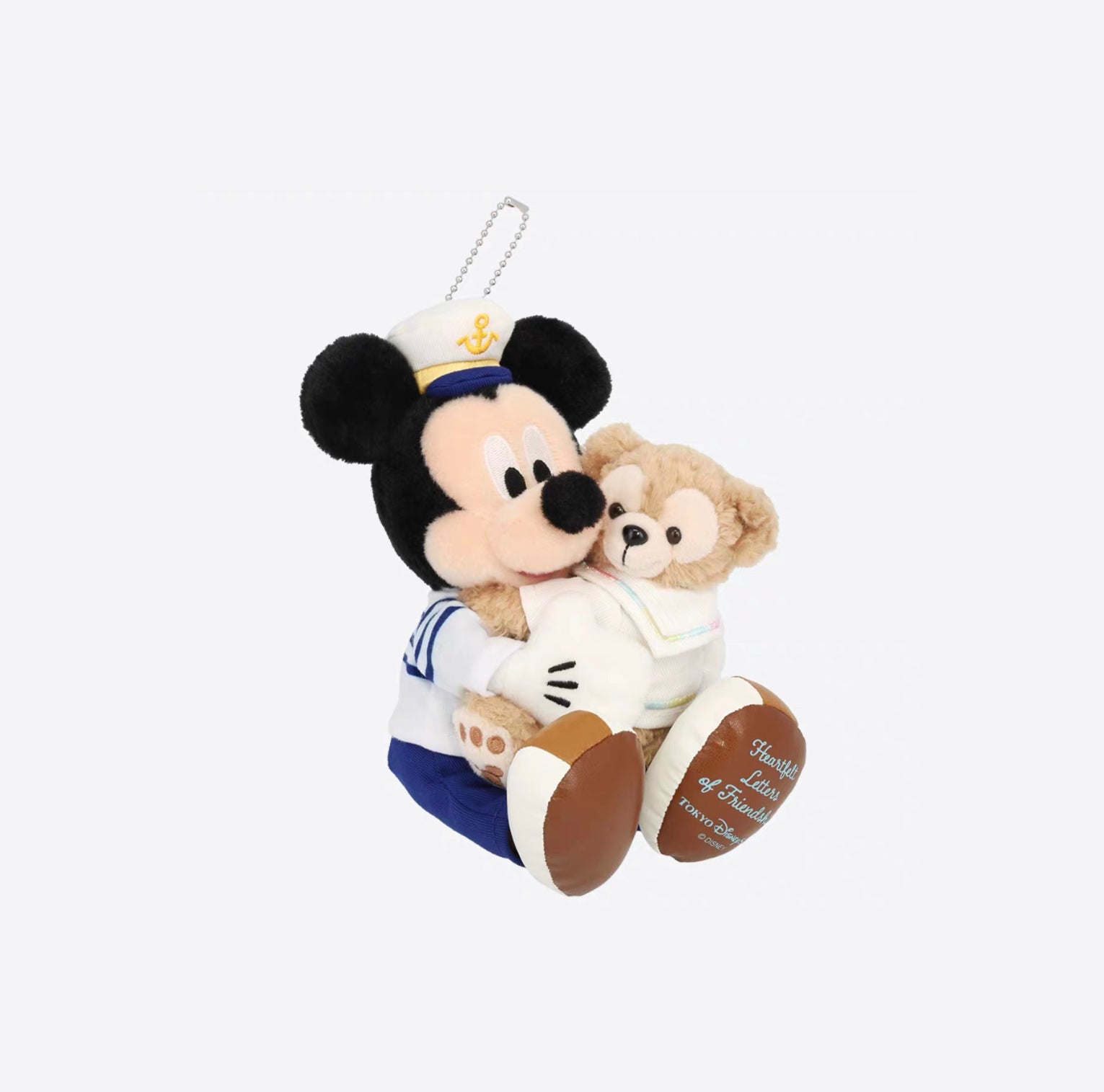 Disney｜Duffy and Friends Heartfelt Letters of Friendship Mickey Mouse &amp; Duffy Mascot Holder /Plush Keychain