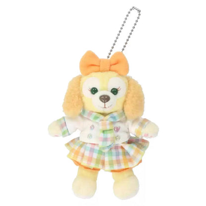 Disney｜Duffy &amp; Friends 20th Anniversary Happiness Mascot Holder Plush Keychain with Badge