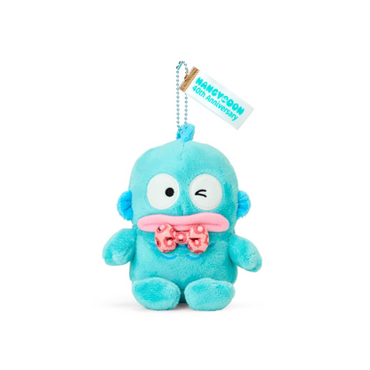 Sanrio｜Hangyodon 40th Anniversary Happy Life Mascot Holder /Plush Keychain｜13×8×15cm approx.
