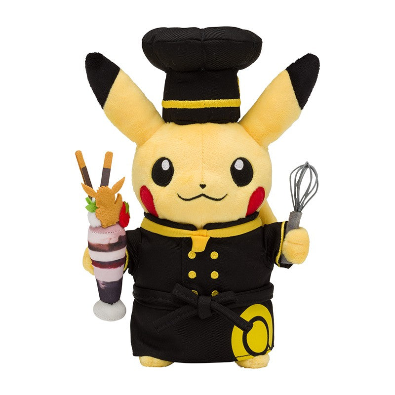 Pikachu皮卡丘｜厨师限定宝可梦皮卡丘公仔/玩偶｜全高約21cm(帽子含）
