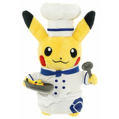 Pikachu皮卡丘｜厨师限定宝可梦皮卡丘公仔/玩偶｜全高約21cm(帽子含）