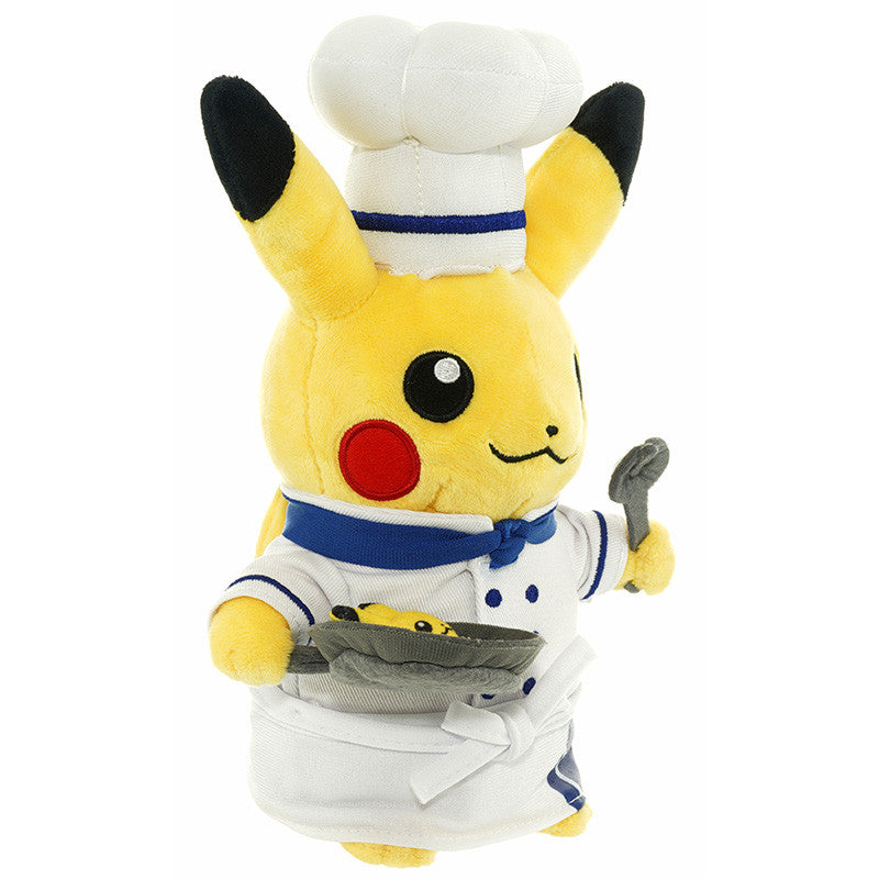 Pikachu皮卡丘｜厨师限定宝可梦皮卡丘公仔/玩偶｜全高約21cm(帽子含）
