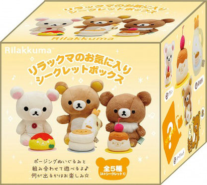 Rilakkuma轻松熊｜美食节可爱小公仔盲盒/共5种｜1盒｜箱約80×90×80mm