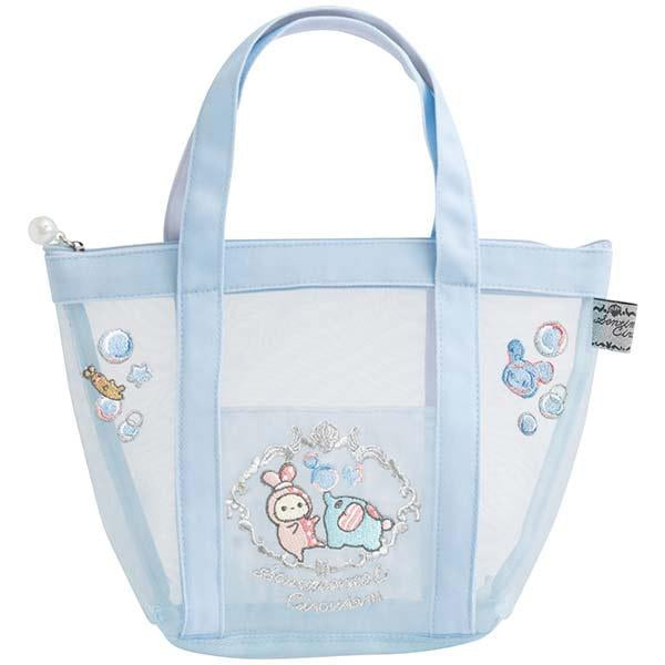 Sentimental Circus｜Warm Foamy Soap Night Mesh Light Blue Mini Tote Bag｜200×300×110mm approx.