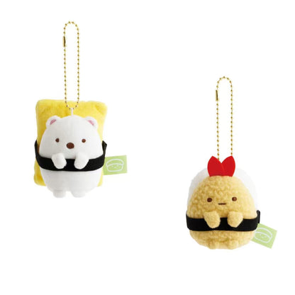 Sumikko gurashi｜Anytime Sushi Mascot Holder /Plush Keychain｜70×50×35mm approx.