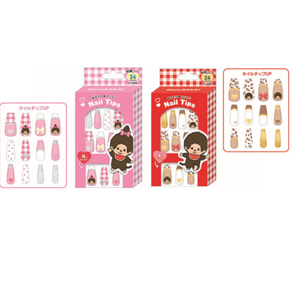 Monchhichi｜Nail Tips/ Character French Nails｜H135 x W73 x D20mm approx.
