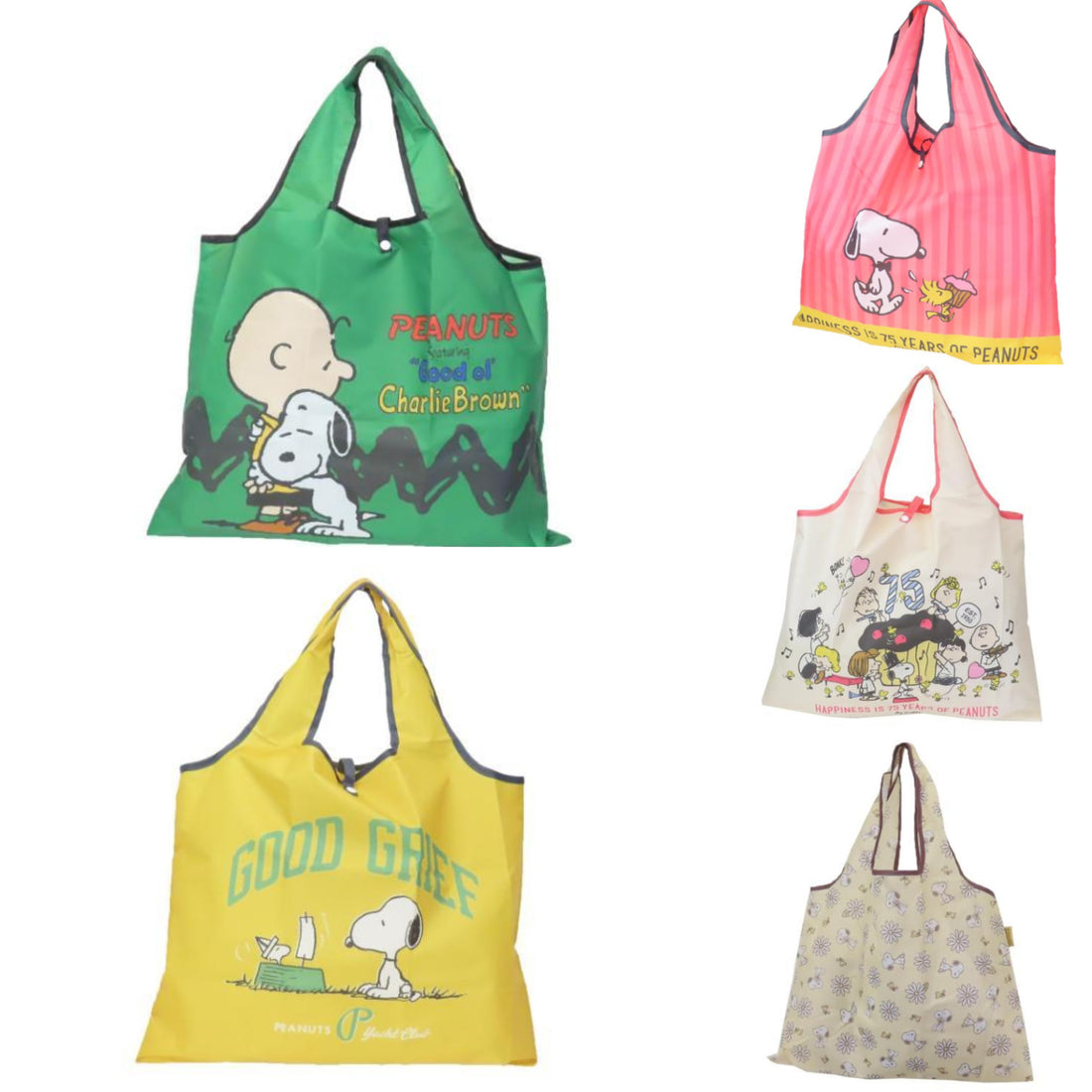 Snoopy｜Snoopy &amp; Woodstock Eco Shopping Bag｜530×440mm approx.