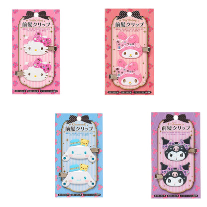 Sanrio｜ Bangs Clip Deluxe华丽水钻脸型刘海夹/发夹/1对入｜约5.3×1×4cm
