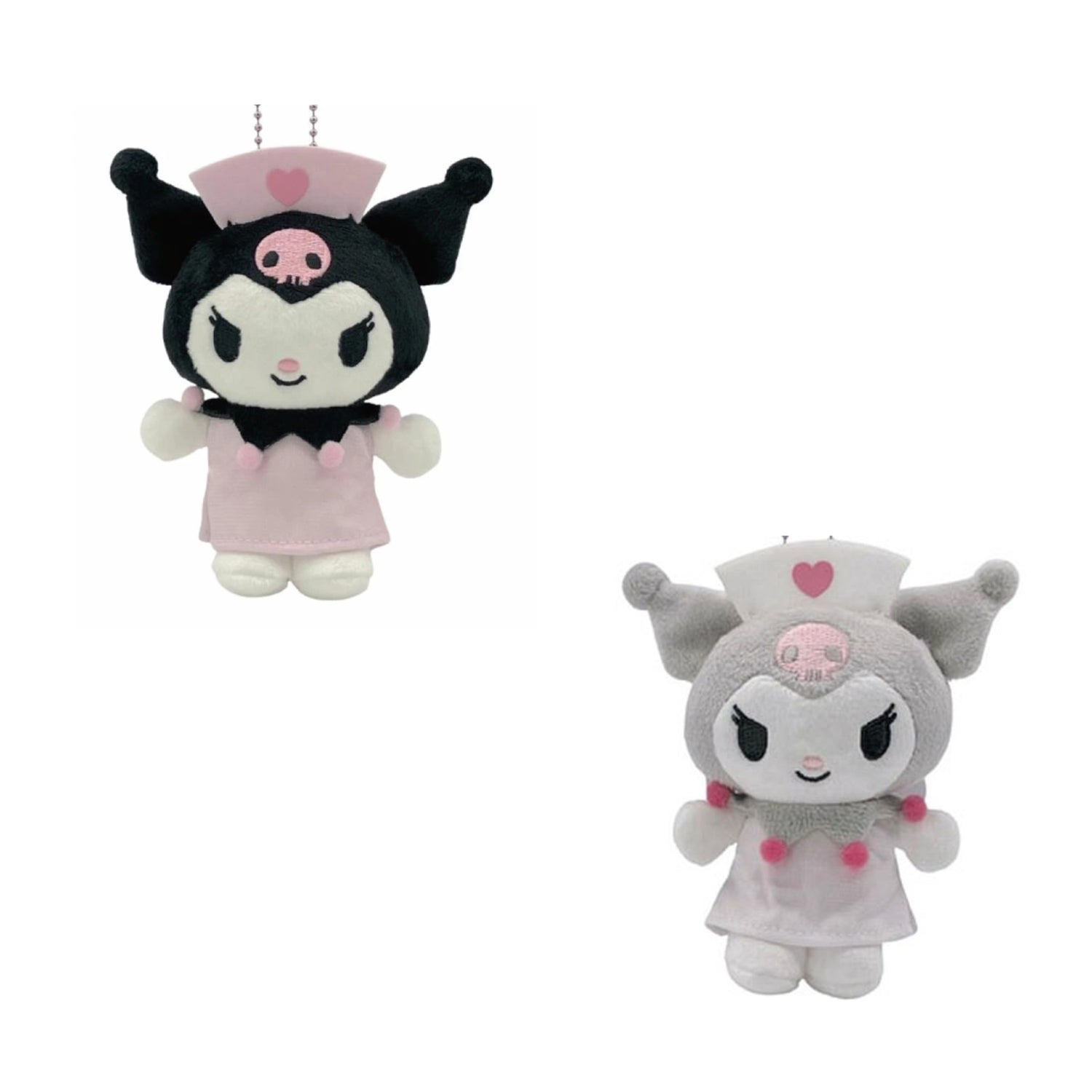 Sanrio｜Kuromi 20th Anniversary Nurse  Mascot Holder /Plush Keychain｜11×10×5.5cm approx.