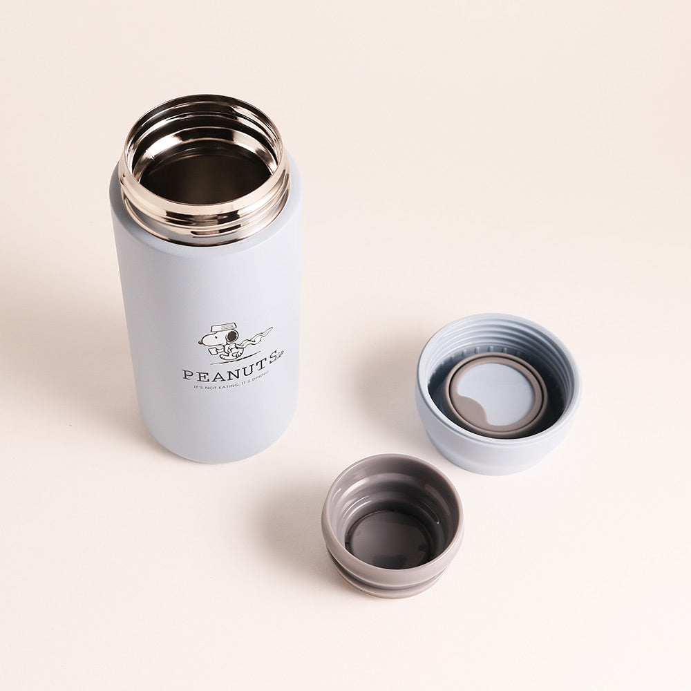 Snoopy｜All day cafe新款薄荷蓝限定磨砂质感保温杯｜360ml
