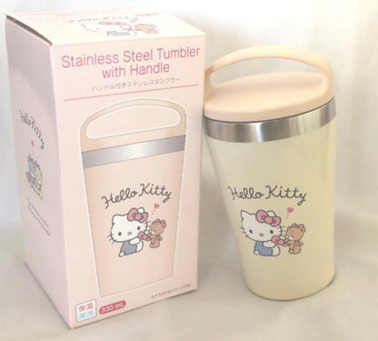 Sanrio｜手提式角色保温杯｜約幅8.5×奥行8.5×高さ16cm｜容量:330mL