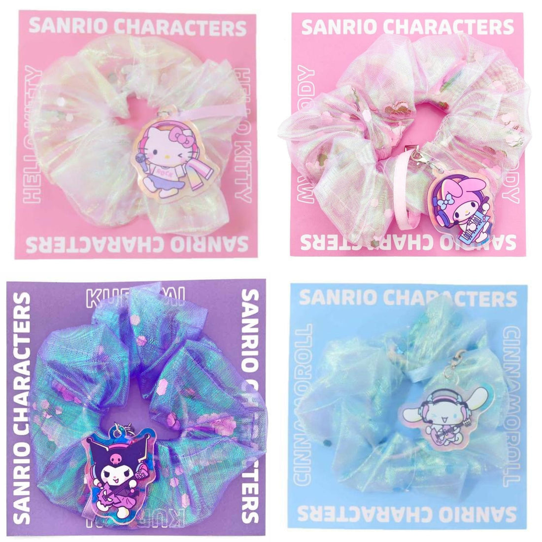 Sanrio｜Auroras Band Hair Scrunchie &amp; Acrylic Mascot ｜120×120mm approx.