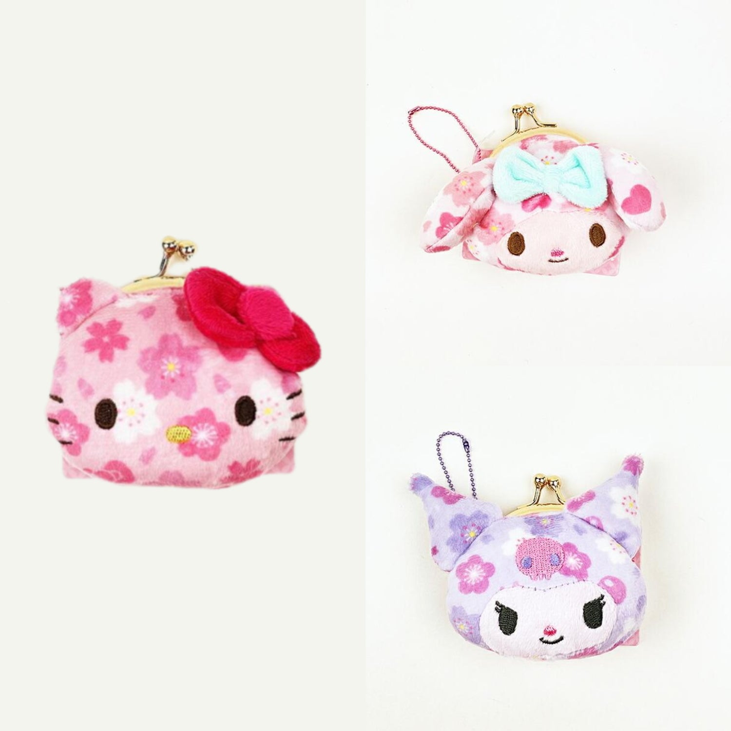 Sanrio｜  Goods Series Face Mini Pouch/Coin Case｜8 x 6 x 4 cm approx.