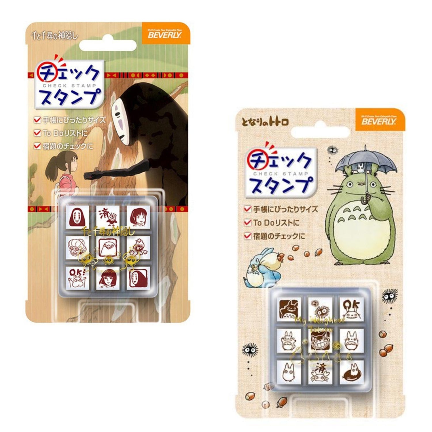 My neighbor totoro｜Check Stamp Set｜W71×H130×D35mm approx.