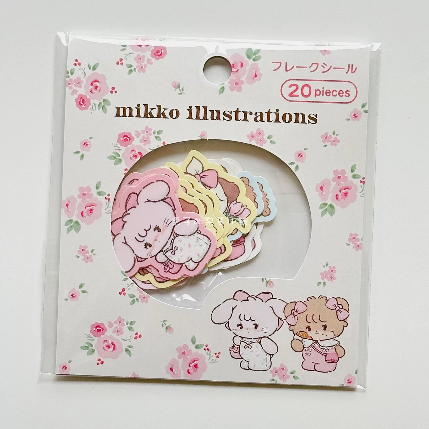 mikko illustrations｜Retro sticker ｜20 piece