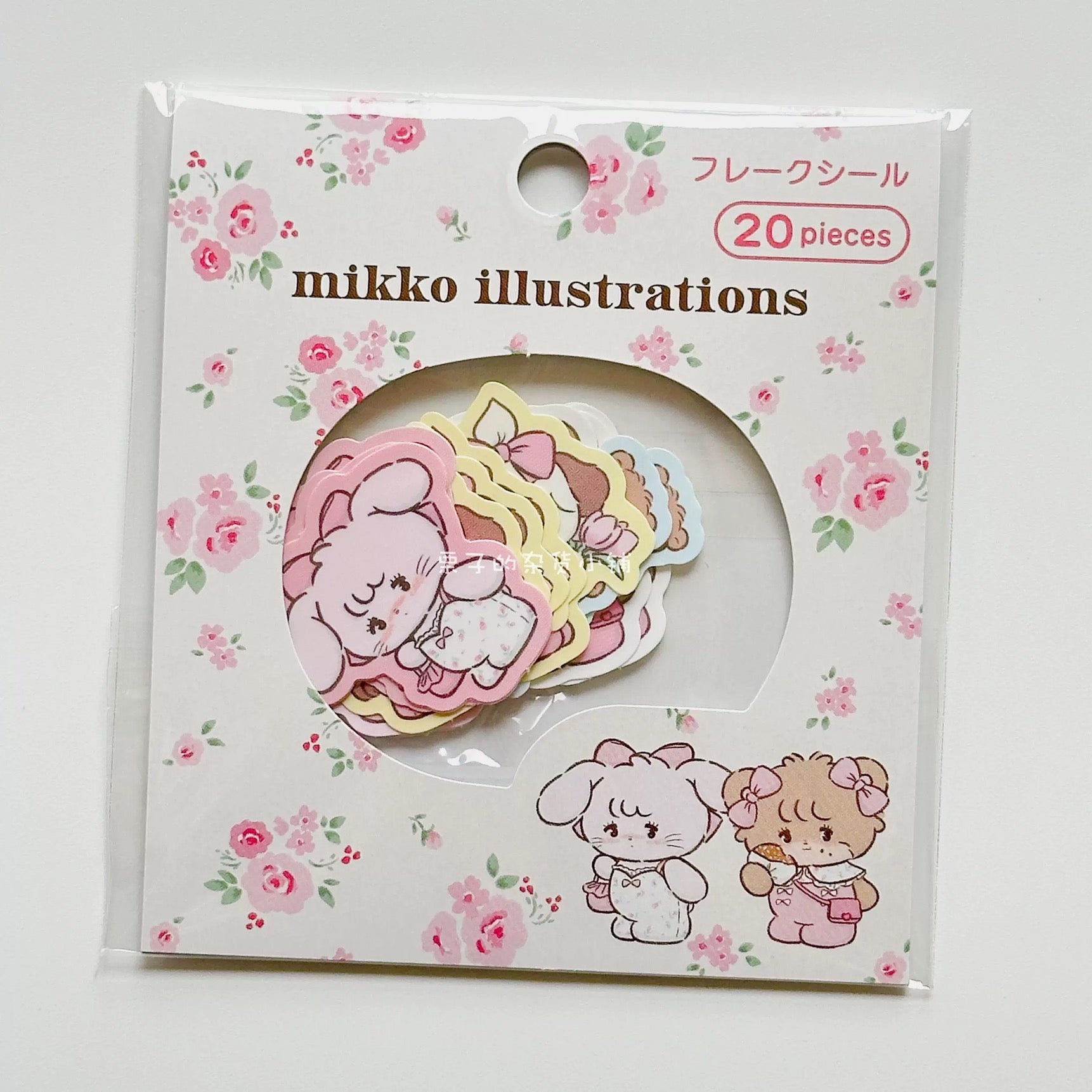 mikko illustrations｜Retro sticker ｜20 piece