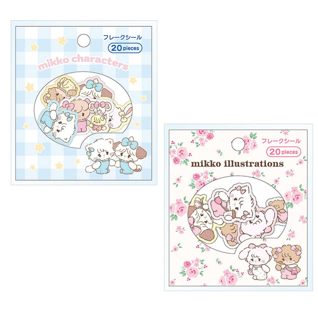 mikko illustrations｜Retro sticker ｜20 piece