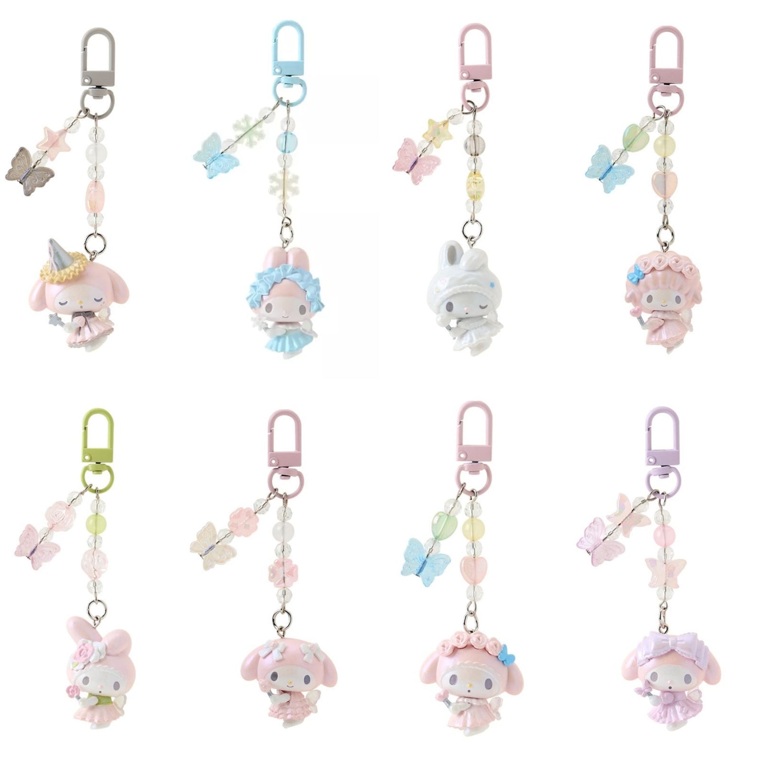 【limit 1/ entire series】Sanrio｜My Melody 50th Anniversary keychain/ Phone Charm｜W3.5 x D2 x H11 cm approx.