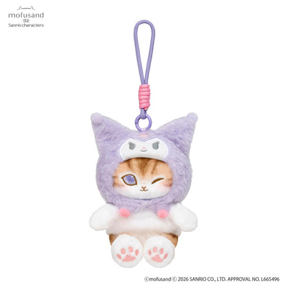 Mofusand｜Sanrio Characters Potefuwa Mascot Holder /Plush Keychain｜H140 x W130 x D130 mm approx.