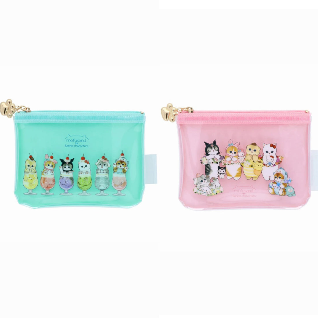 Mofusand｜Sanrio × Mofusand Mini Clear Pouch｜W130×H95×D5mm approx.