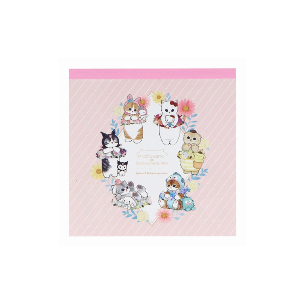 Mofusand|Sanrio × Mofusand Square Memo|100 sheets