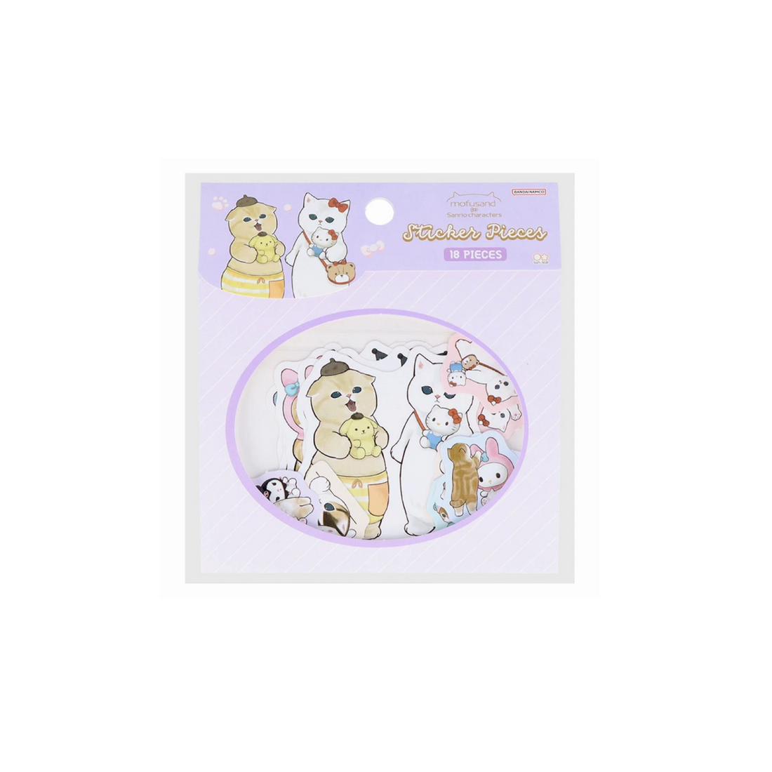 Mofusand|Sanrio × Mofusand Sticker Set|10×0.2×11cm approx.
