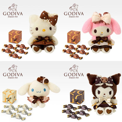 Sanrio三丽鸥｜Plush Doll Hello Kitty Sanrio x GODIVA 2025歌帝梵联名巧克力+毛绒玩偶公仔礼物套装/礼盒