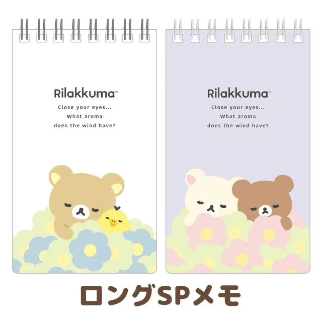Rilakkuma｜Flower Kiiroitori &amp; Rilakkuma Memo ｜135×80mm approx.