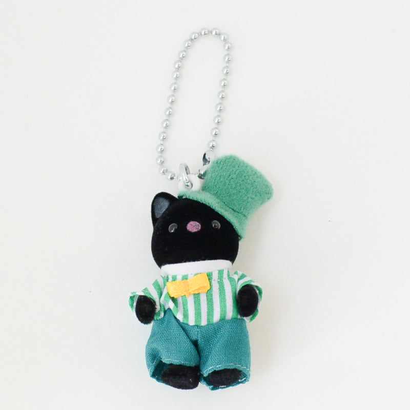 【limit 1】SylvanianFamilies｜Calico Critters Charcoal Cat Baby Keychain