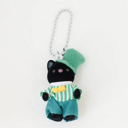 【limit 1】SylvanianFamilies｜Calico Critters Charcoal Cat Baby Keychain