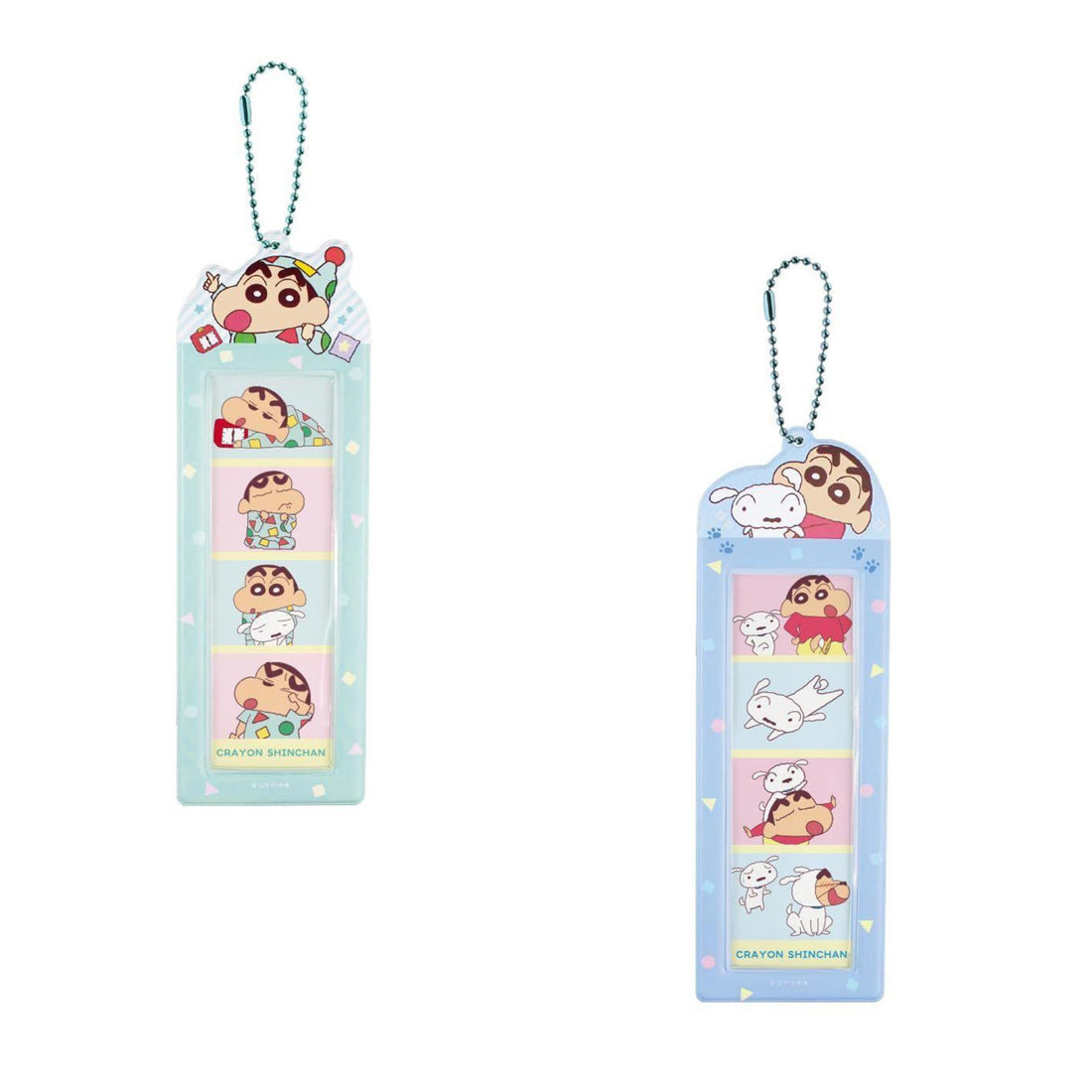 Crayon shin-chan｜4-Cut Photo Strip Holder Keychain｜H200 x W67 x D2mm approx.