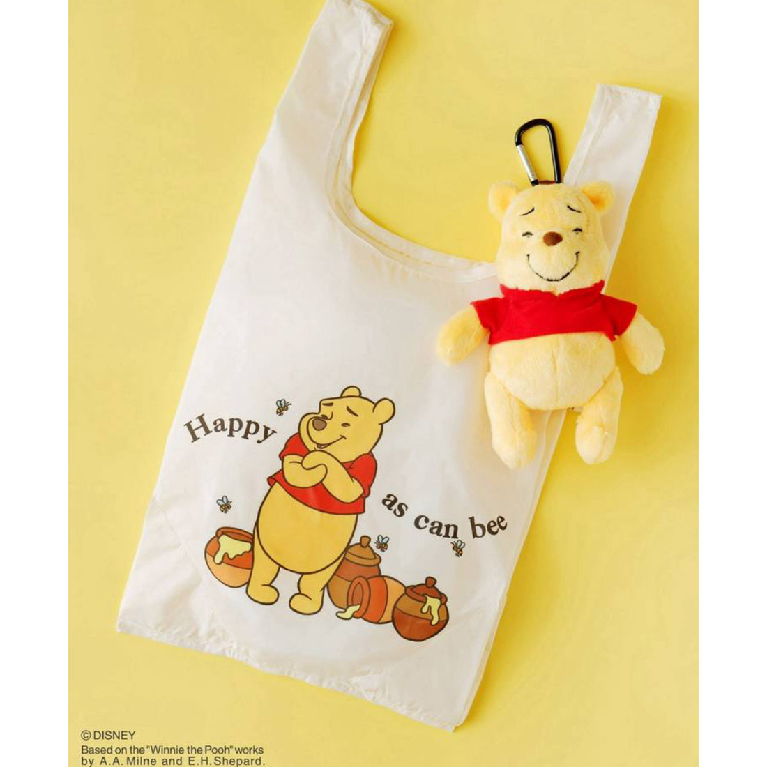 Disney｜Winnie the Pooh Eco Bag Mascot Holder /Plush Keychain｜H19×W13×D9cm approx.
