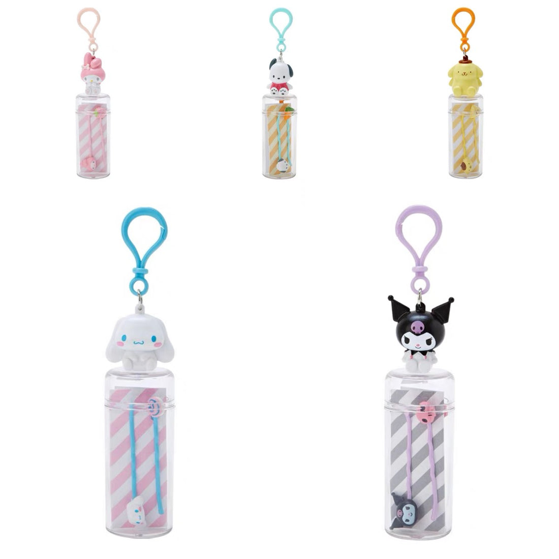 Sanrio｜Hairpin Set with Mascot Case - Forever Sanrio｜4 Pieces
