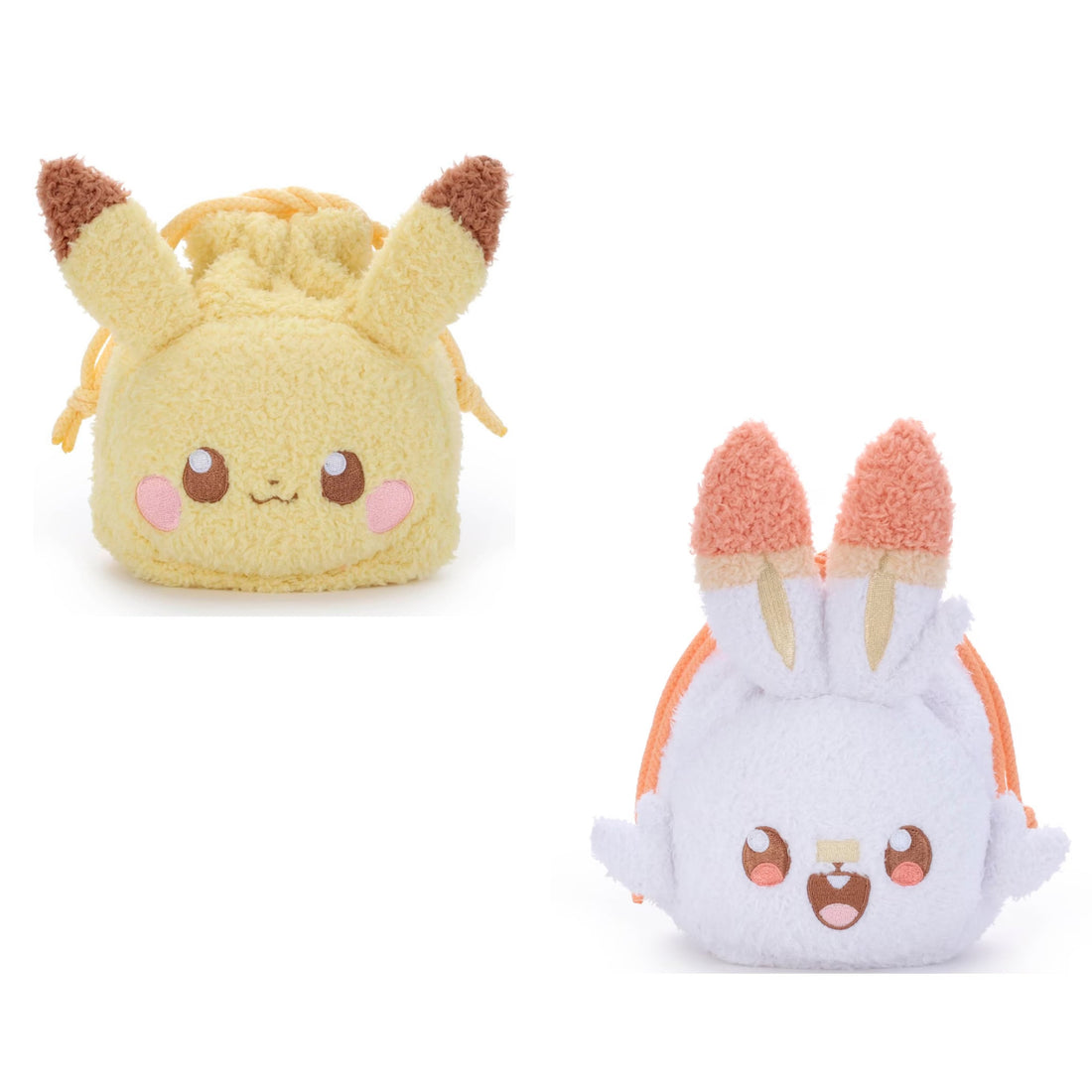 Pikachu｜stuffed animal drawstring bag ｜W180 x H180 x D80mm approx.