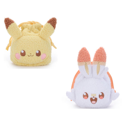 Pikachu｜stuffed animal drawstring bag ｜W180 x H180 x D80mm approx.