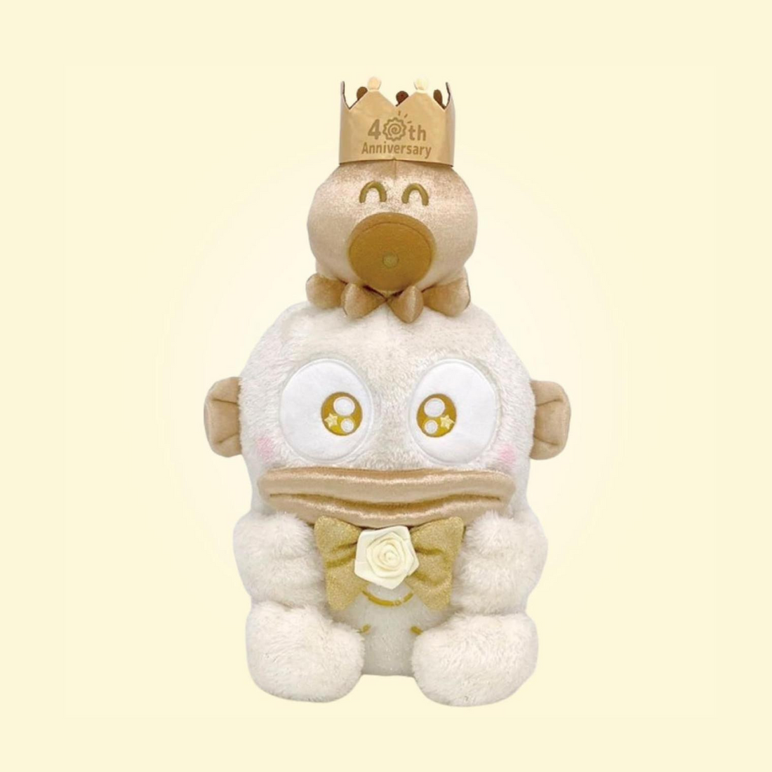 Sanrio｜Hangyodon 40th Anniversary Golden Birthday Plush Dolls/Plush Toy M｜22.0 x 23.0 x 38.0cm approx.