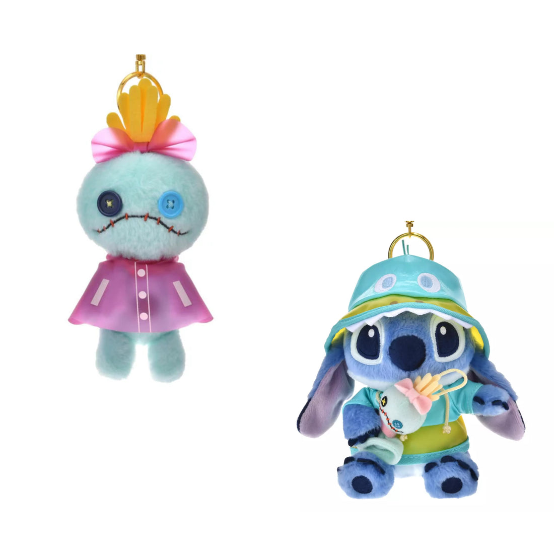 Disney｜Rainy Day Mascot Holder /Plush Keychain｜H14.5×W6.5×D6.5cm approx.