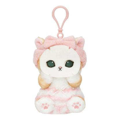 Mofusand｜Relaxing at Home Mascot Keychain (Face Pack Meow)｜H130×W90×D120mm approx.