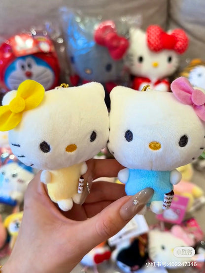 Sanrio｜ niko nui Hello Kitty &amp; Mimmy Mascot Holder /Plush Keychain｜H170×W130×D50mm approx.