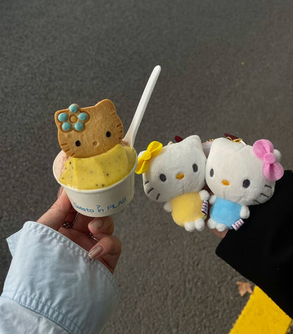 Sanrio｜ niko nui Hello Kitty &amp; Mimmy Mascot Holder /Plush Keychain｜H170×W130×D50mm approx.