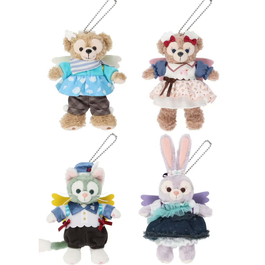 【limit 1】Disney｜Duffy &amp; Friends&quot;Wishing Wings&quot; Collection Standing Mascot Holder /Plush Keychain