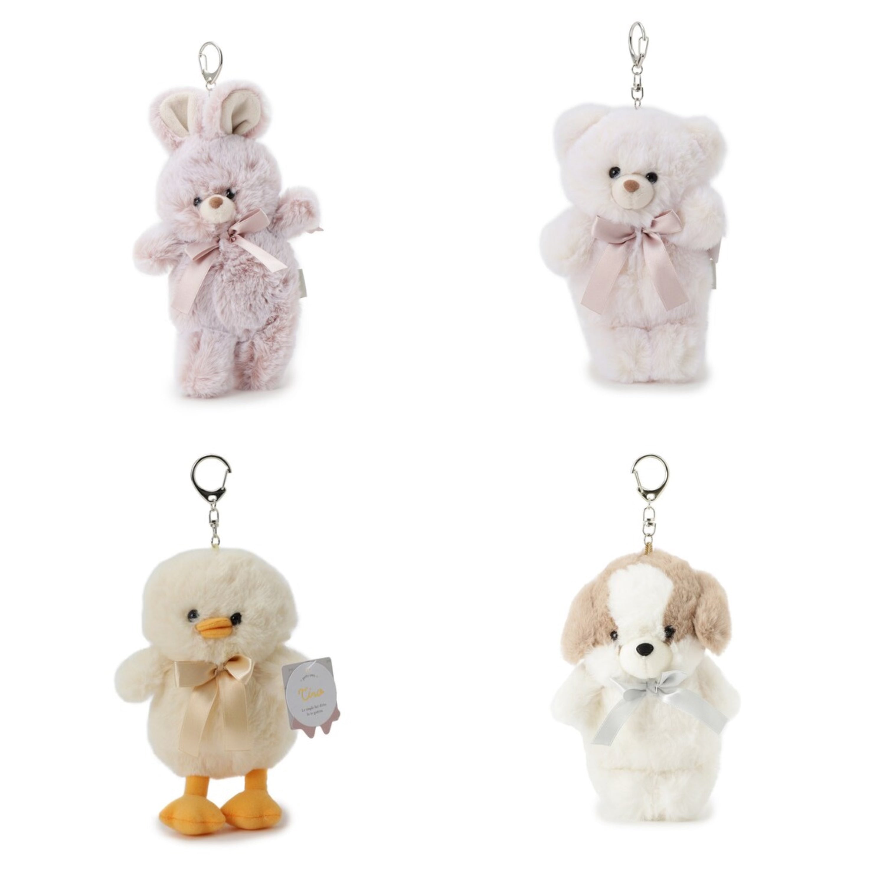 Ober Tashe｜Animal B Mascot Holder /Plush Keychain｜H12×W8×D4mm approx.