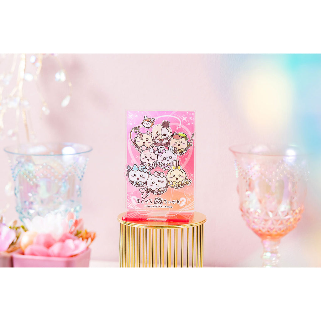 Chiikawa 吉伊卡哇｜超魔法少女/小魔仙系列透明立牌｜約H55×W77×D40mm