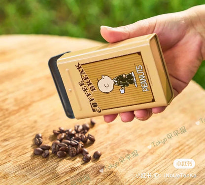 Snoopy｜日本知名咖啡杂志Master热门附带史努比手磨咖啡器?储豆罐