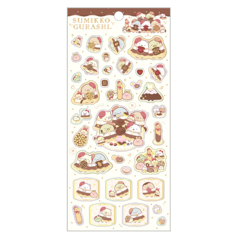 Sumikko gurashi｜Chocolate Fair at Sumikko Cafe - Sticker Set｜200×95mm approx.