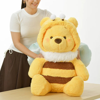 Disney｜2023蜜蜂日限定超大巨型蜜蜂噗噗/抱起来巨舒服/送女友最佳礼物｜高さ約75×幅60×奥行き57(cm)