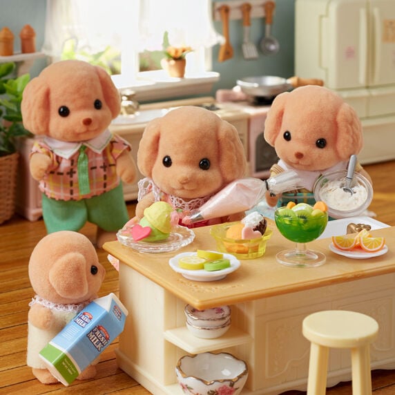 SylvanianFamilies森贝儿家族｜Toy Poodle Family贵宾犬家族系列套组/玩具/过家家5259